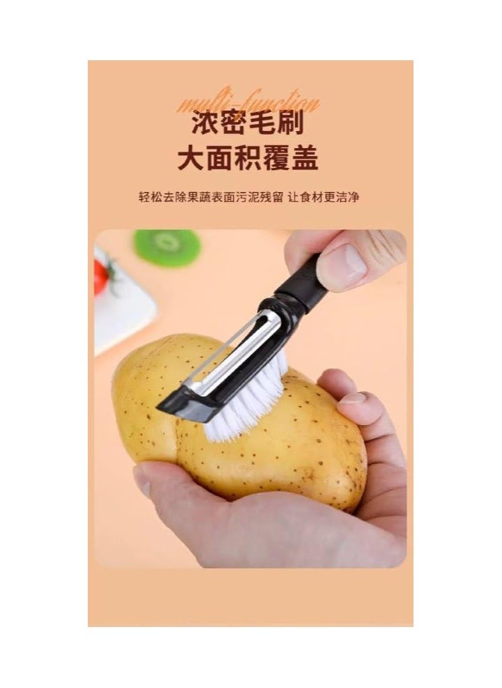 Spaceshoop 2 in 1 Stainless Steel Peeler for Vegetable and Fruit Peeling, Easily Prepare Your Delicious Meals, Save Time and Effort, Easy to Clean and Store  - Image 3