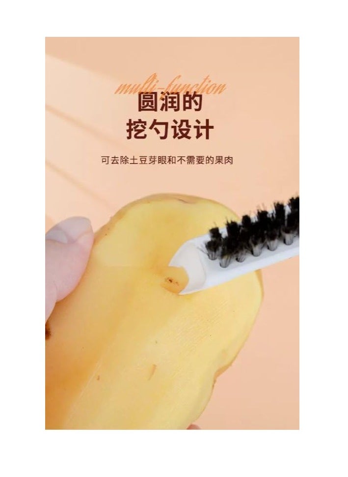 Spaceshoop 2 in 1 Stainless Steel Peeler for Vegetable and Fruit Peeling, Easily Prepare Your Delicious Meals, Save Time and Effort, Easy to Clean and Store  - Image 4