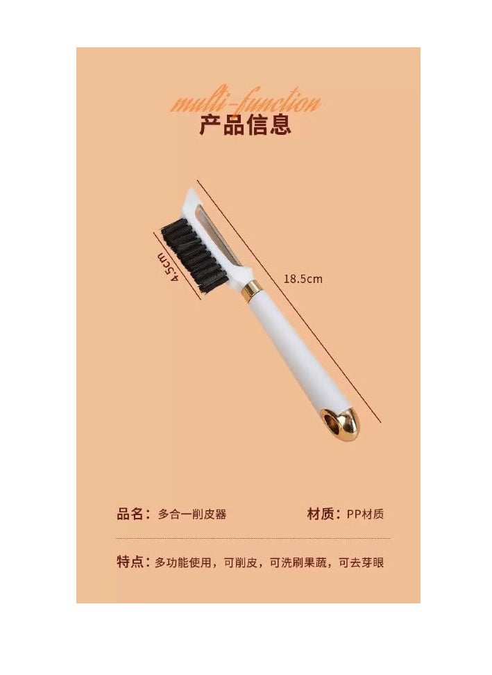 Spaceshoop 2 in 1 Stainless Steel Peeler for Vegetable and Fruit Peeling, Easily Prepare Your Delicious Meals, Save Time and Effort, Easy to Clean and Store  - Image 5