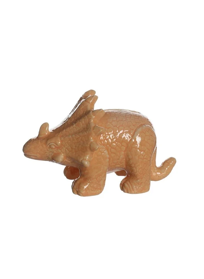 DANUBE HOME Meow Ceramic Dino Figurine Playful And Unique Dinosaur Sculpture Perfect For Home Decor Shelf Display And Adding Charm To Any Room 14.3X7.8X8.8Cm