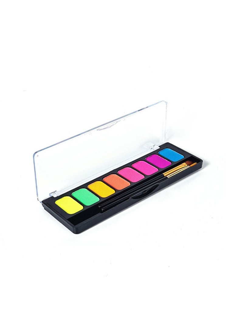 Captaintech 8 Grid Multi-color Water Soluble Body Paint Stage Makeup Children Face Painting ment  - Image 1