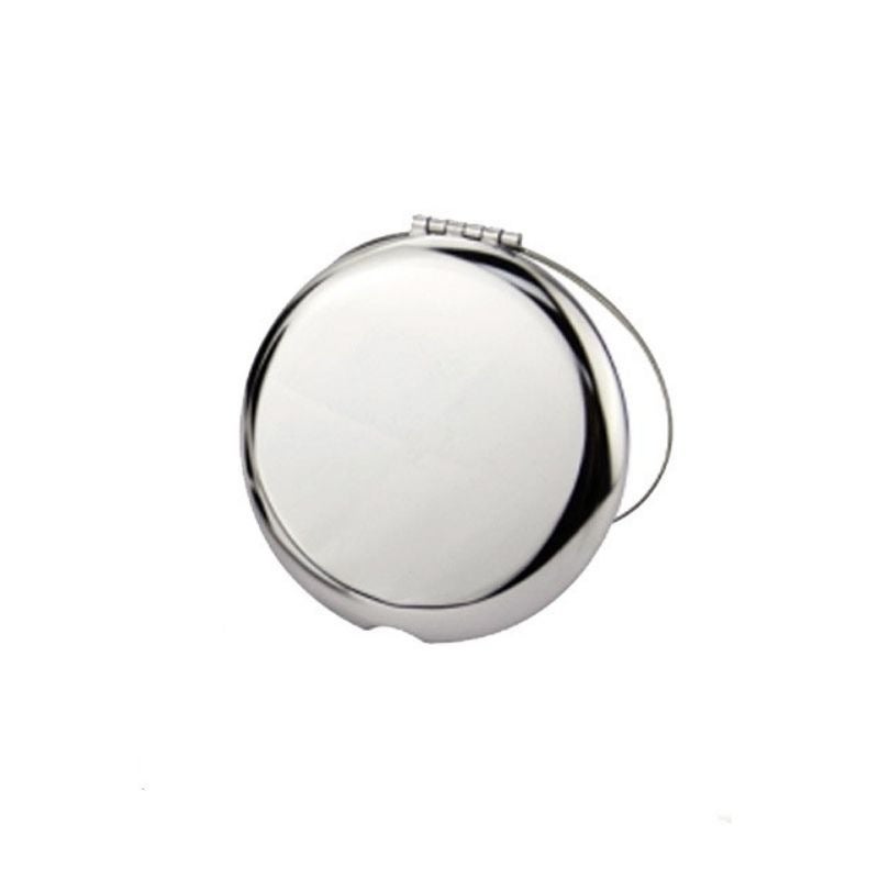 Mirror Portable Stainless Steel Portable Round Makeup Mirror Small Mirror Metal Female Hand-Held Drop-Resistant Solid Color Ins Square - Image 5