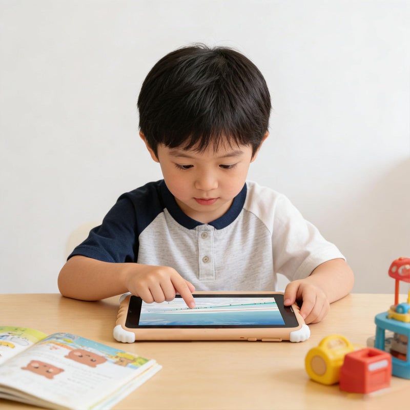 Kids Learning Tablet 11 Inch HD 128GB Parental Control STEM Games Yellow - Image 5