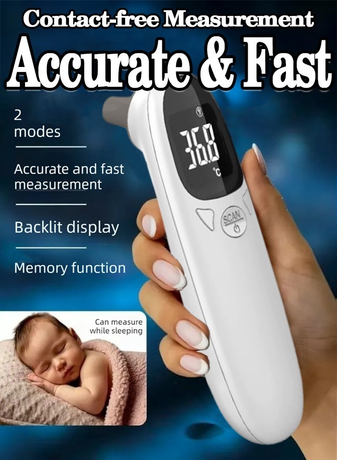 Thermometer for Adults and Kids, Fast Accurate Baby Thermometer,  Fever Alarm & Mute Mode, Baby Essentials - Image 1