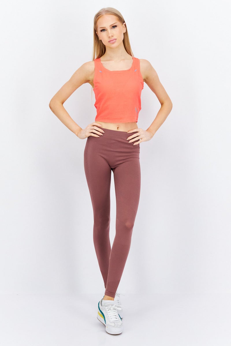 PUMA Women Sportswear Fit Sleeveless Running Tank Top, Coral - Image 3