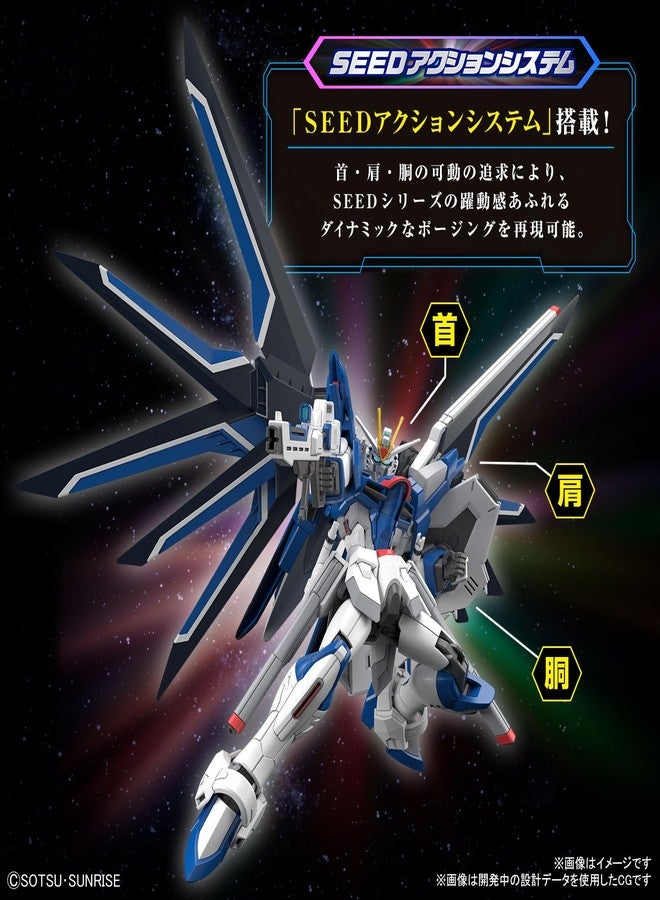 BANDAI SPIRITS HOBBY HG Gundam 1/144 Rising Freedom Gundam - Image 2