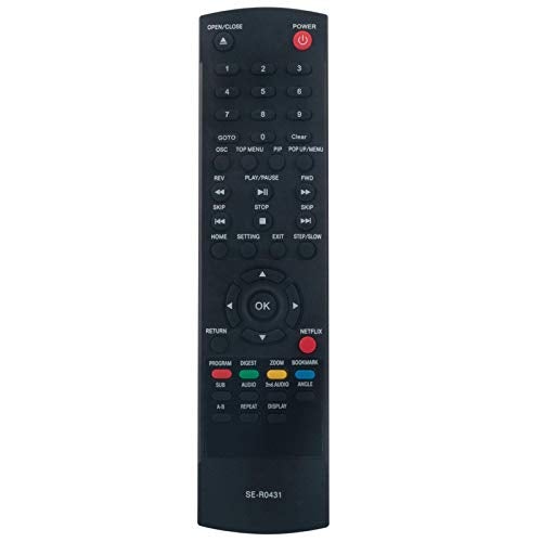 WINFLIKE New SE-R0431 Remote Control Fit for Toshiba DVD/VCR Player BDX2400 BDX2400KU BDX3400 BDX3400KU BDX5400 BDX5400KU BDX5400U BDX6400 BDX6400KU - Image 1