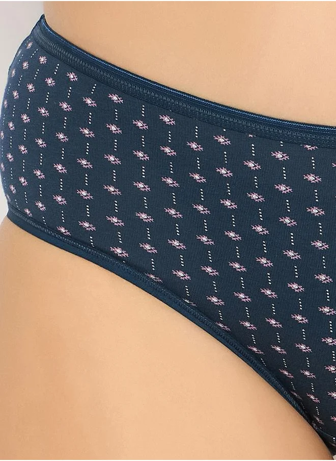 Clovia Clovia Set of 3 - Mid Rise Printed Hipster Panties