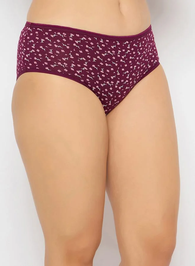 Clovia Clovia Set of 3 - Mid Rise Printed Hipster Panties