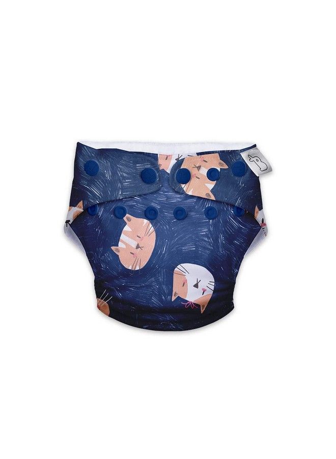 Superbottoms Uno Freesize Cloth Diaper ; Cloth Diaper For Babies 3M To 3Y ; Comes With Cloth Diaper Inserts ; 1 Organic Cotton Soaker + 1 Booster ; Good Cattitude - Image 3