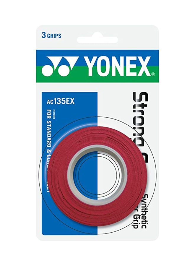 Yonex Ac135Ex-3 Strong Grap 3 Wraps, Wine Red