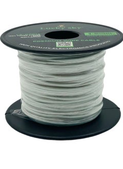 Lucky Sky Hook Up wire 26awg Wire Flexible Silicone Tinned Copper UL1007 Silicone Rubber Insulated White Color 50M 164ft OD:-1.3mm Stranded Hook up Wire. (WHITE)  - Image 1
