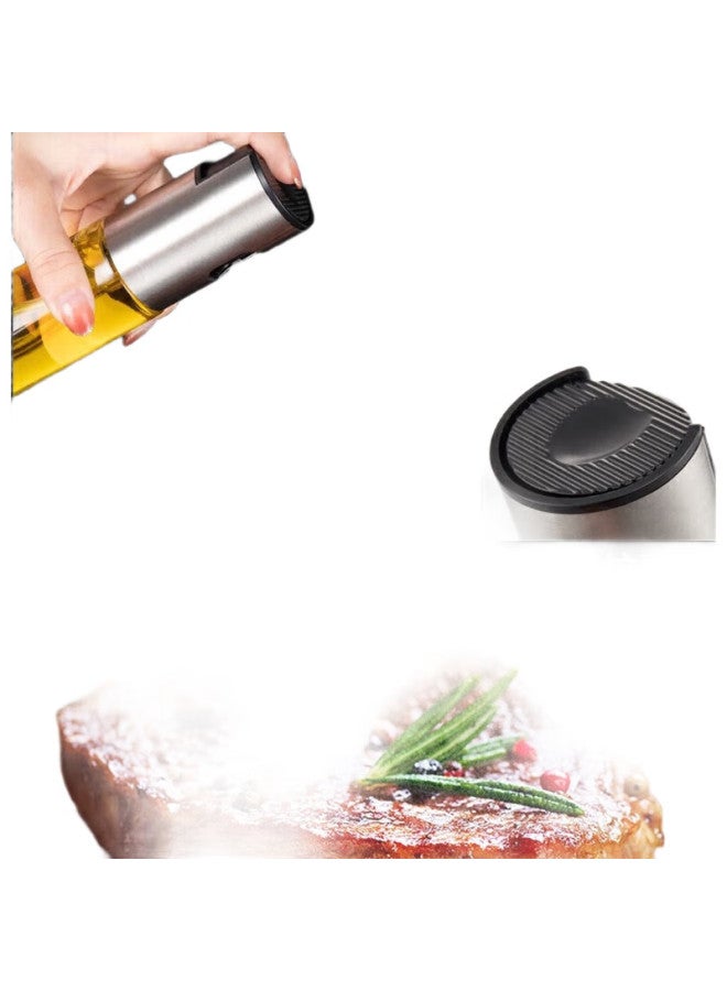 Suncojia Oil Sprayer Bottle, Olive Oil Spray Bottle, Barbecue Glass Oil Bottle, 100Ml With Funnel - Image 2