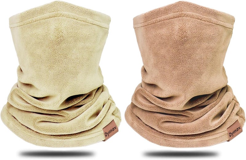 Dymex 2 PCS Kids Neck Warmer Gaiter Winter Fleece Neck Cover Balaclava Windproof Face Cover Mask for Ski Motorcycle - Image 1