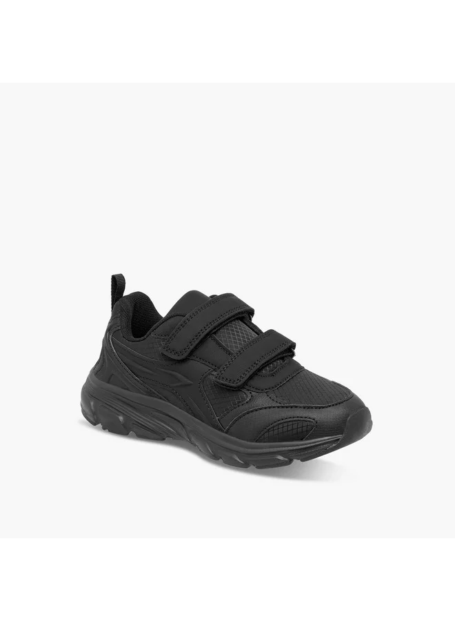 Dash Unisex Panelled School Shoes with Hook and Loop Closure