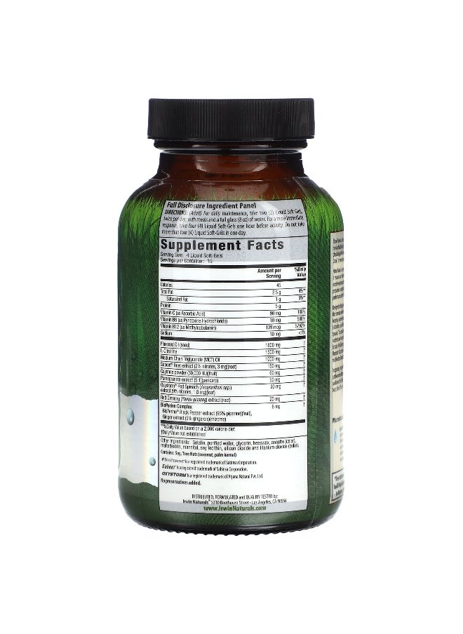 Irwin Naturals Irwin Naturals, Nitric Oxide PWR, Blood-Flow Booster, 60 Liquid Soft-Gels  - Image 2
