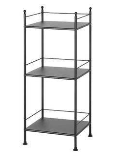 co arma Metal organizing shelving unit, black, 96*40 CM  - Image 3