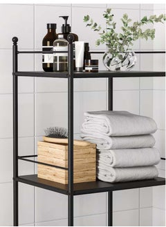 co arma Metal organizing shelving unit, black, 96*40 CM  - Image 2