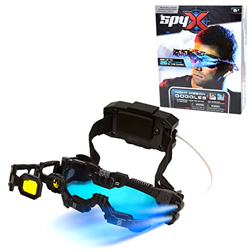SpyX / Night Mission Goggles - Spy Kids Goggles Toy + LED Light Beams + Flip Out Scope. Adjustable Spy Lens/Glasses/Eyewear Toy Gadget for Junior Secret Agent Role Play in The Dark - Image 1