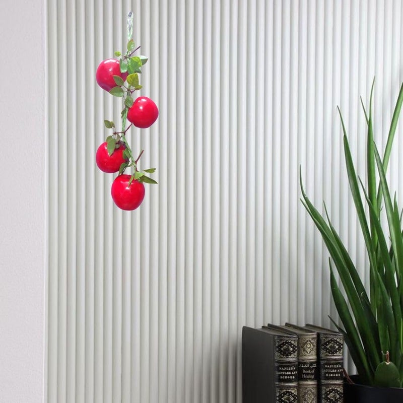 SINGAA سلاسل الفواكه الاصطناعية | سلسلة فواكه للمنزل، المكتب، الحديقة، محلات العصير، تعليق على الجدران، محلات الفواكه، الاستقبال، التصوير وديكورات الفعاليات - 60 سم (عبوة من 1) (تفاح) - Image 5