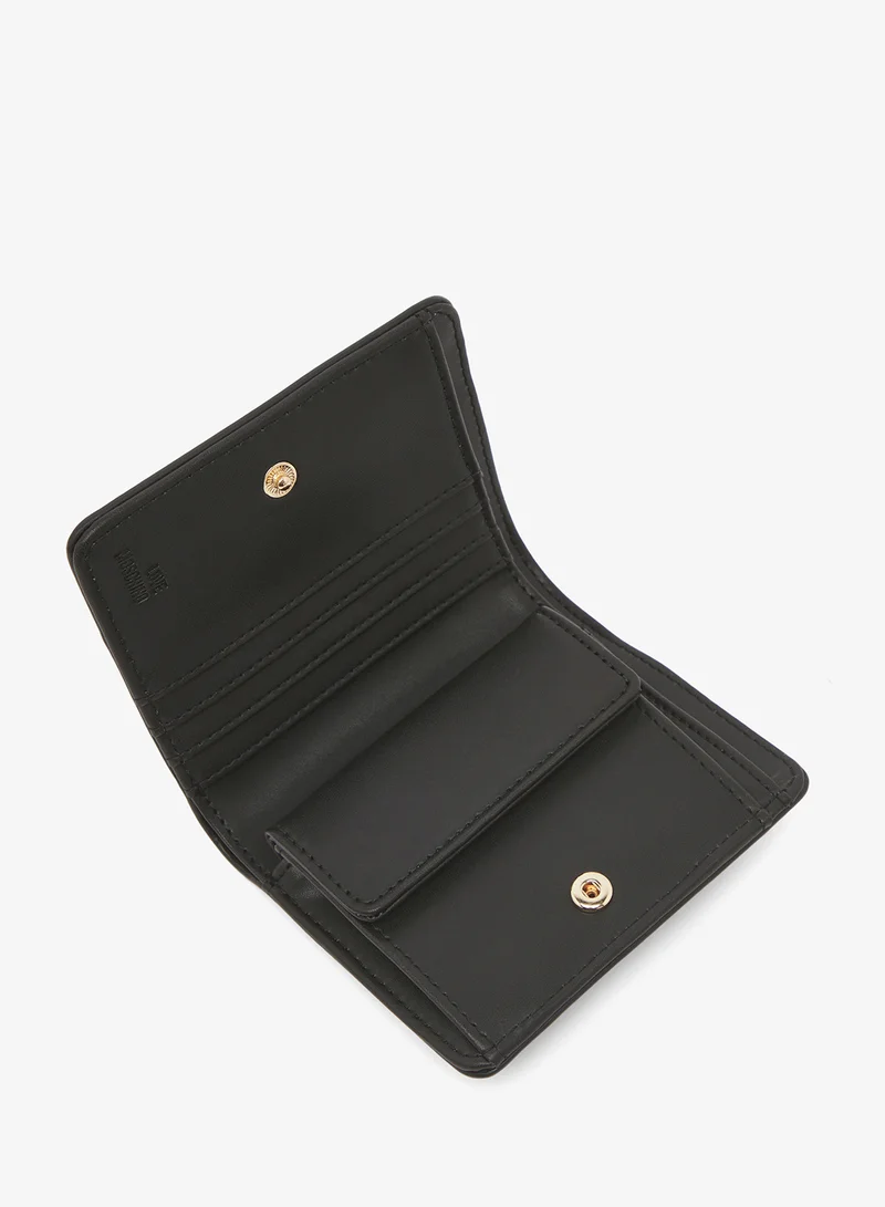لوف موسكينو Logo bi fold wallet
