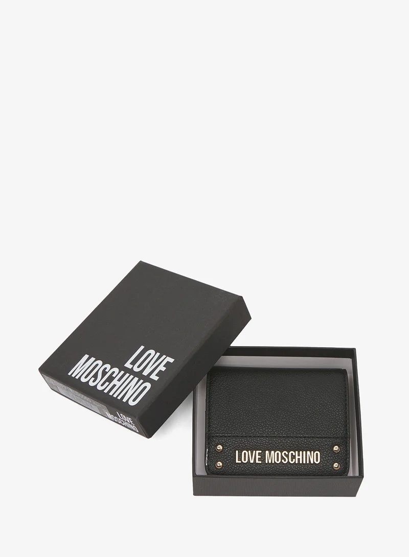 لوف موسكينو Logo bi fold wallet