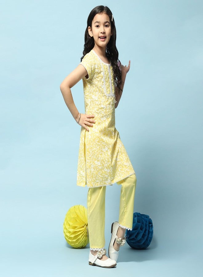 BIBA GIRL PRINTED NARROW KID(KW5169E_LMN YELLOW_11) - Image 4