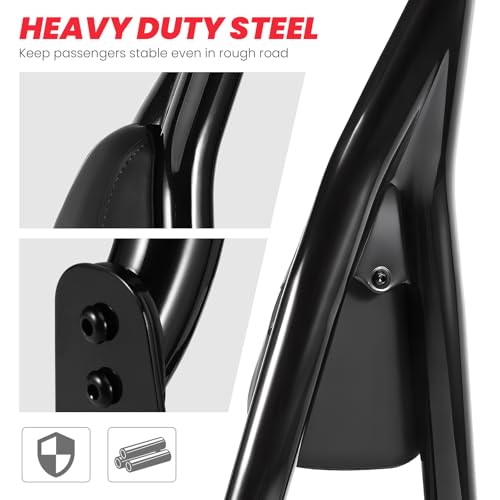 kekykm Backrest Sissy Bar compatible with Harley Davidson Softail Standard Deluxe Slim Heritage Classic FLHC Street Bob 107 114 FXBB FLDE FXST FLSL 25 Tall Passenger Backrest WDocking 2018Up - Image 3