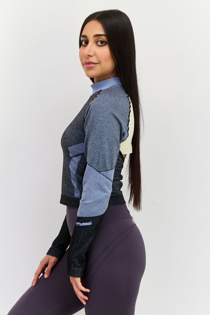 Hummel Women Sportswear Fit long Sleeve Outdoor Sweatshirt, Multicolor - Image 2