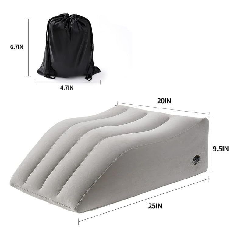 JJ Shopobox JJshopobox Leg Elevation Pillows Inflatable Leg Wedge Pillow Leg Wedge Pillow Reduces Swelling Foot Elevation Pillow for Leg Lift Rest  - Image 2