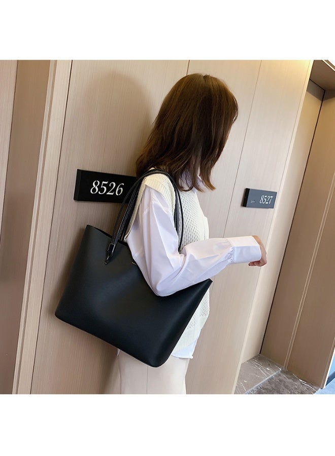 كيفية حقيبة كتف نسائية، حقيبة يد أنيقة جديدة ذات سعة كبيرة، حقيبة كتف محمولة كاجوال - Image 3