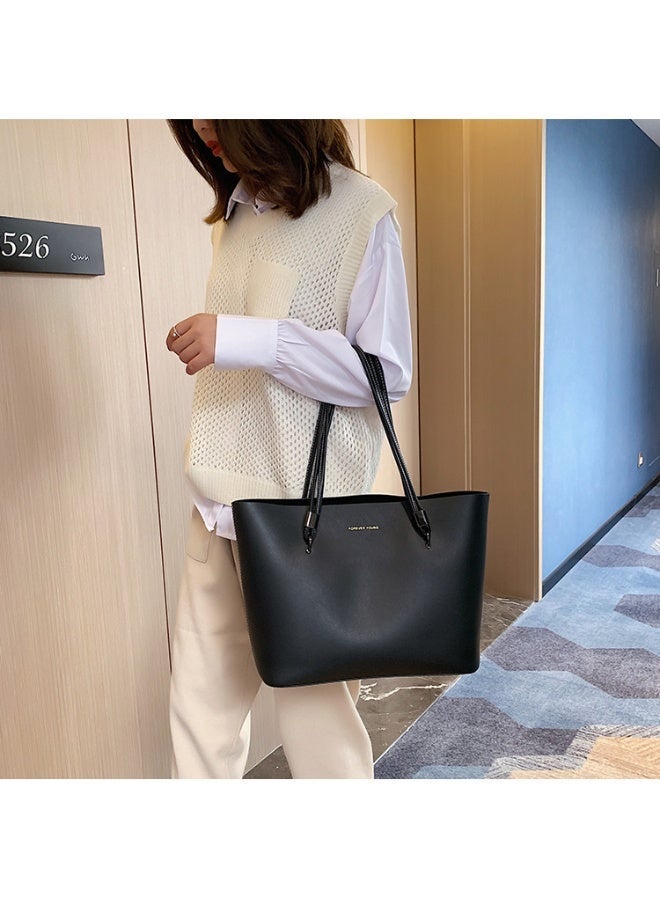 كيفية حقيبة كتف نسائية، حقيبة يد أنيقة جديدة ذات سعة كبيرة، حقيبة كتف محمولة كاجوال - Image 2