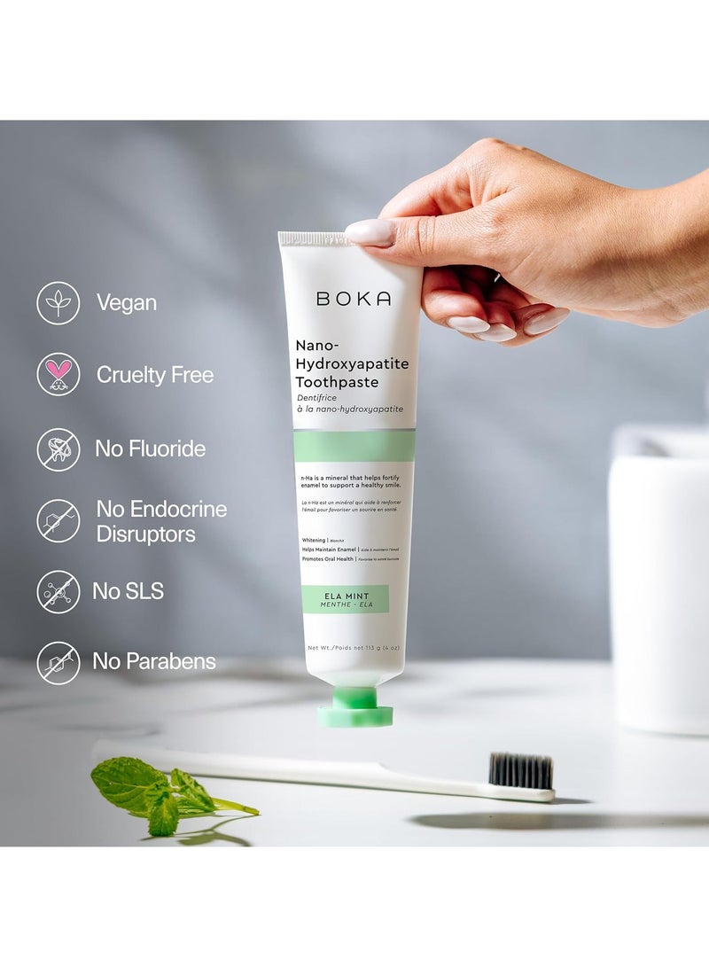 BOKA Nano Hydroxyapatite Toothpaste Ela Mint Flavor, 4 fl oz - Image 2