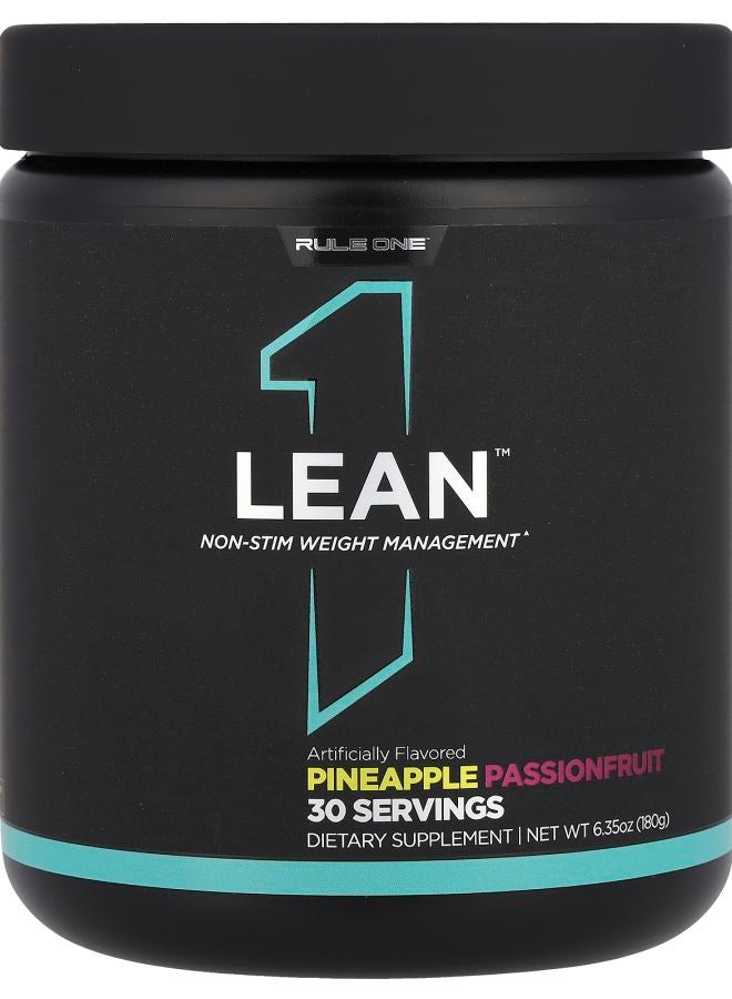 Rule One Proteins ليان™ إدارة الوزن غير المنشطة بنكهة الأناناس و فاكهة العاطفة 6.35 أونصة (180 جرام) - Image 1