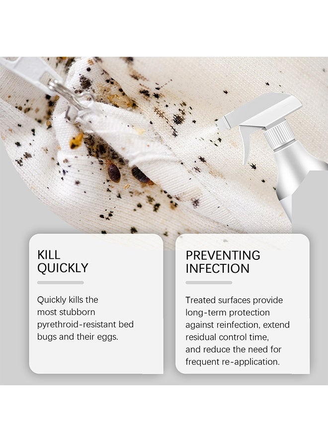 Jakehoe بخاخ قاتل بق الفراش بسعة 120 مل، بخاخ قاتل الصراصير والذباب، مكونات نباتية تقتل الحشرات والبعوض عند ملامستها، غير دهني، لطارد الحشرات والبق والفراش في الداخل، لا يترك بقع، برائحة منعشة - Image 4