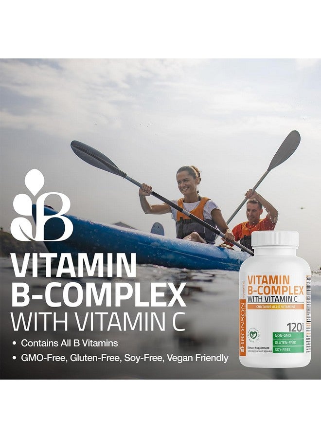 Bronson Vitamin B Complex with Vitamin C - Immune Health, Energy Support & Nervous System Support - Non-GMO, 250 Vegetarian Capsules - Image 3