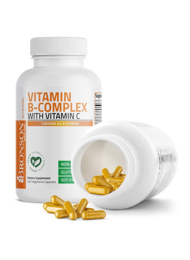 Bronson Vitamin B Complex with Vitamin C - Immune Health, Energy Support & Nervous System Support - Non-GMO, 250 Vegetarian Capsules - Image 5