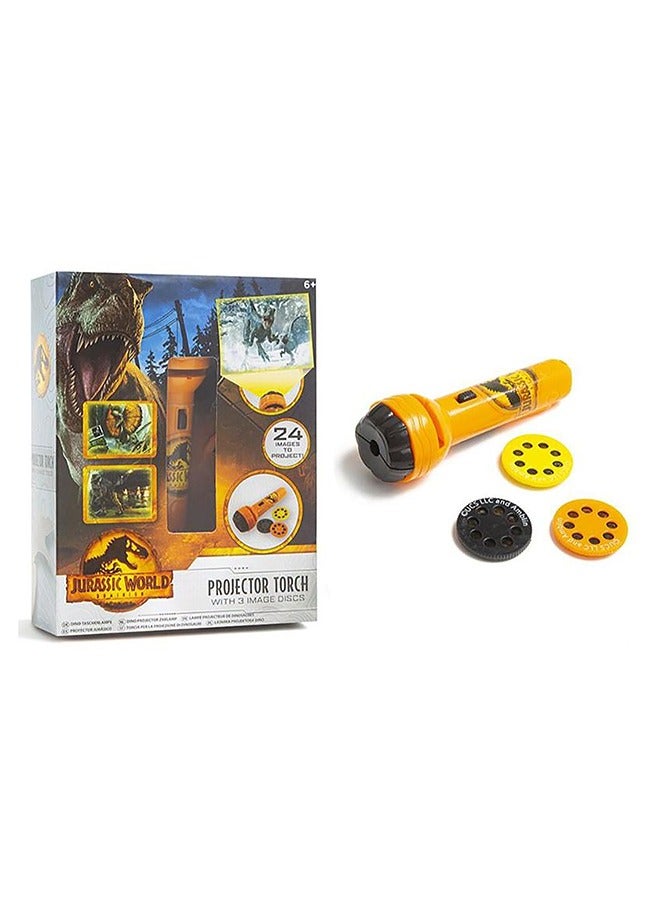 JURASSIC WORLD RMS Jurassic World Flashlight Projector for Kids – Portable Dinosaur Image Projector Toy with Realistic Prehistoric Scenes – Dino Night Light & Learning Toy – Gift for Boys & Girls Ages 3+  - Image 1