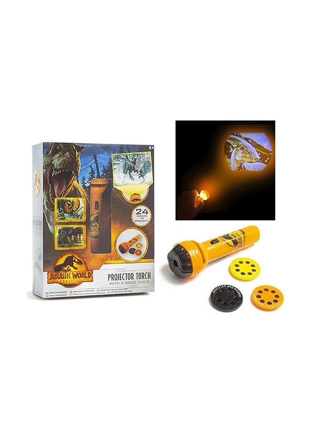 JURASSIC WORLD RMS Jurassic World Flashlight Projector for Kids – Portable Dinosaur Image Projector Toy with Realistic Prehistoric Scenes – Dino Night Light & Learning Toy – Gift for Boys & Girls Ages 3+  - Image 2