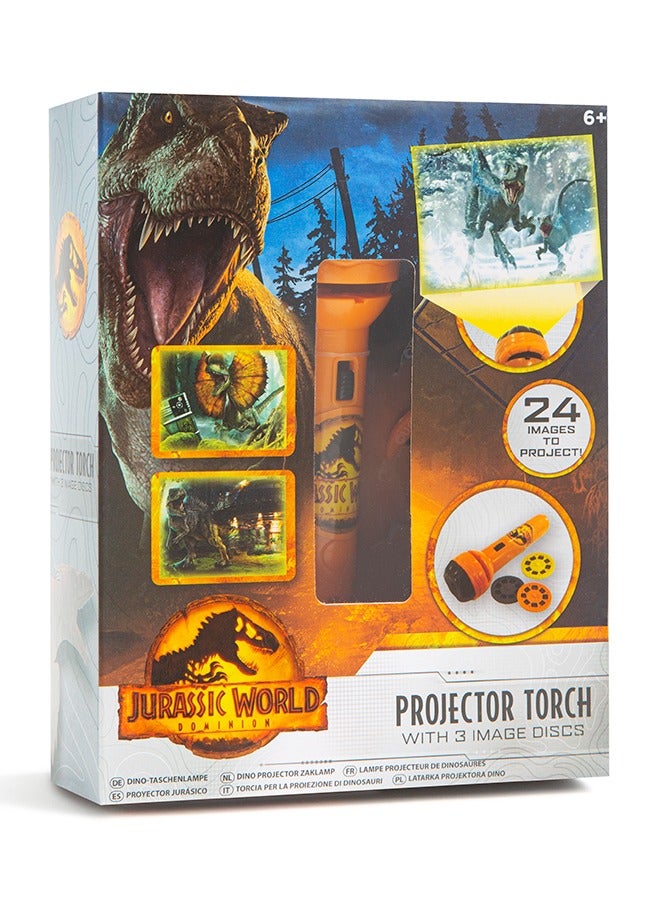 JURASSIC WORLD RMS Jurassic World Flashlight Projector for Kids – Portable Dinosaur Image Projector Toy with Realistic Prehistoric Scenes – Dino Night Light & Learning Toy – Gift for Boys & Girls Ages 3+  - Image 3