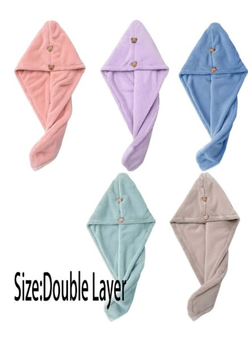 Shein 1pc Fiber Hair Towel Multicolor  - Image 5