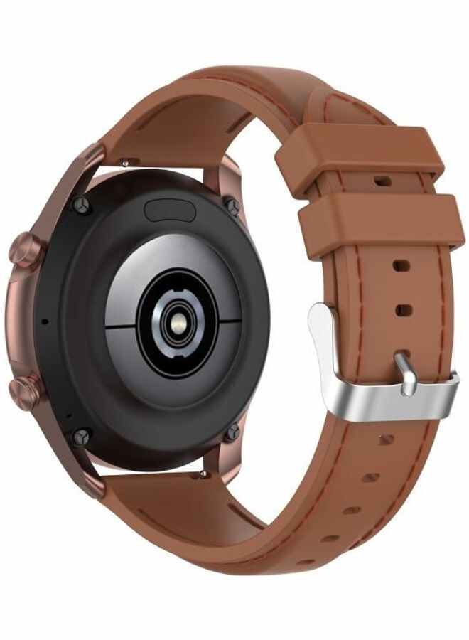NIBEMINENT Replacement Strap for Samsung Galaxy Watch 3 Active2 /Gear Sport 20/41mm Brown - Image 4