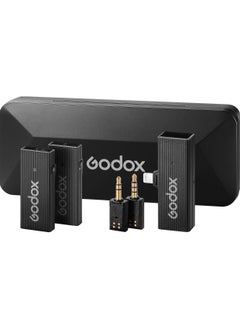 Godox MoveLink Mini LT 2-Person Wireless Microphone System for Cameras & iOS Devices (2.4 GHz, Classic Black)