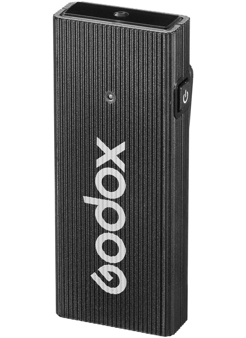 Godox - Godox MoveLink Mini LT 2-Person Wireless Microphone System for Cameras & iOS Devices (2.4 GHz, Classic Black) - Image 1