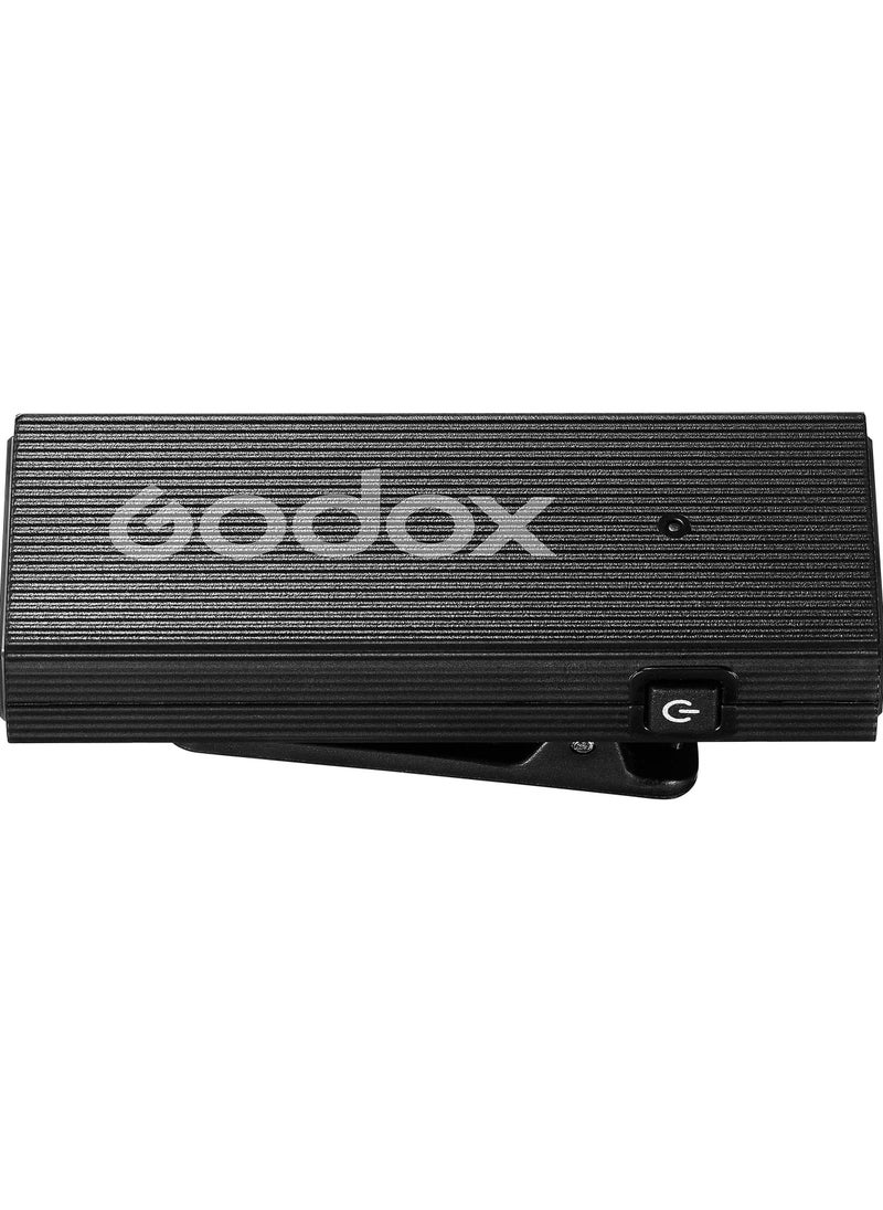 Godox - Godox MoveLink Mini LT 2-Person Wireless Microphone System for Cameras & iOS Devices (2.4 GHz, Classic Black) - Image 1