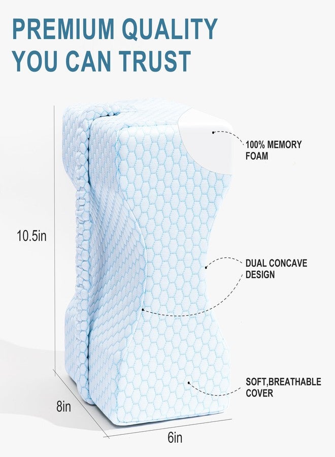 UJPFEO Knee Pillow for Side Sleepers,Cooling Leg Pillow for Sciatica, Knees,Back,Joints Between Legs,HIPS Pain Relief When Side Sleeping,Spine Aligning Support for Surgery Recovery, Pregnancy - Image 5