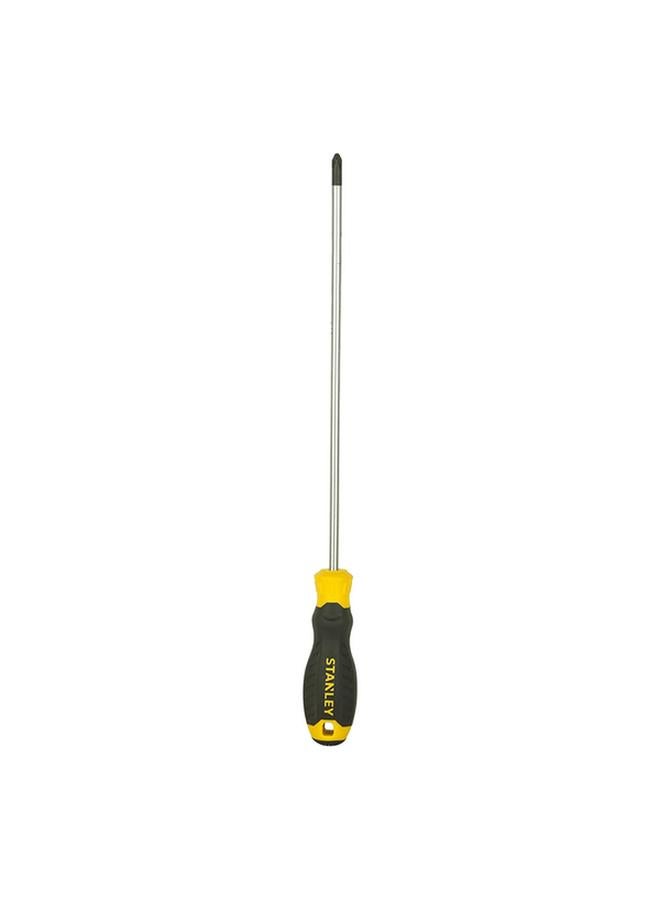 Stanley Cushion Grip Phillips Screwdriver Yellow and Black Ph#2 x 250mm  - Image 1