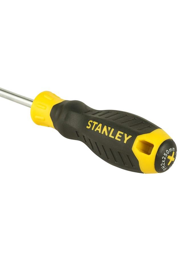 Stanley Cushion Grip Phillips Screwdriver Yellow and Black Ph#2 x 250mm  - Image 3