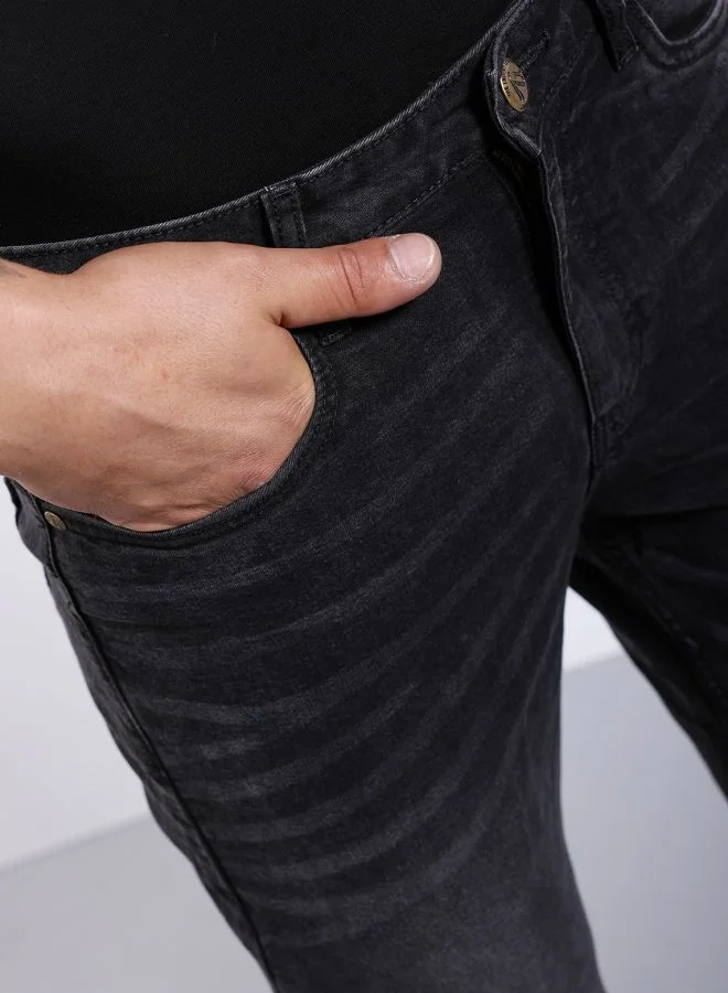 The Indian Garage Co Men Slim Fit Solid Mid-Rise Stretchable Jeans