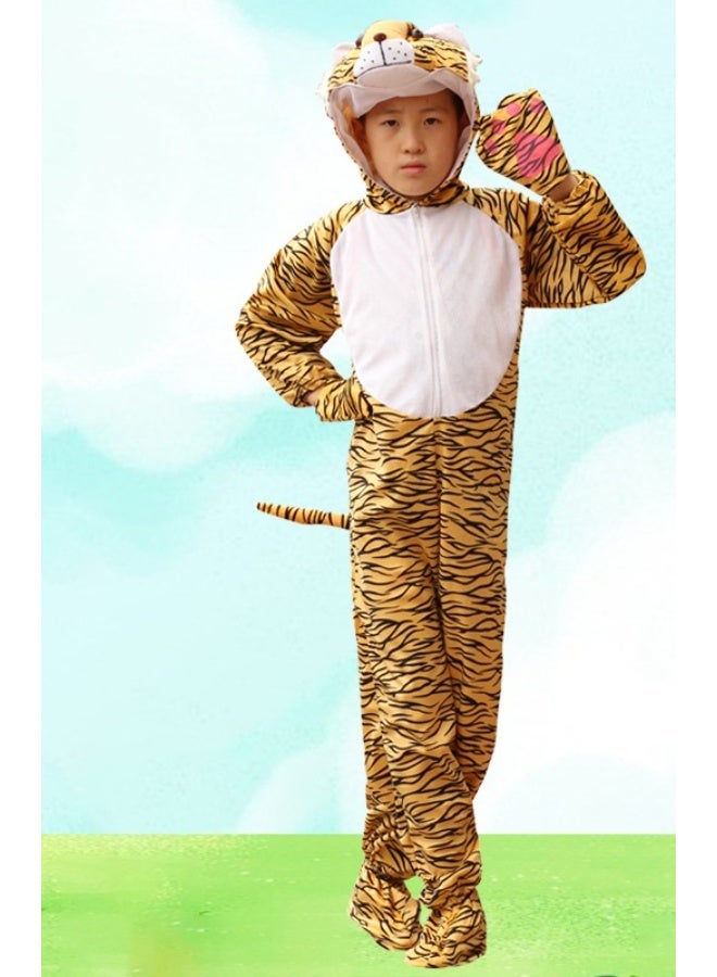 NIBEMINENT Children's animal tiger costumes, kindergarten dance rehearsal program schedule, one-piece clothing decoration for performance - Image 1